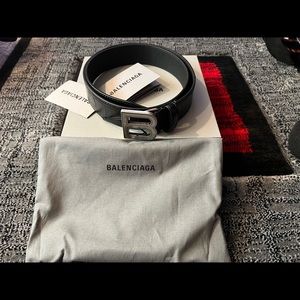 Balenciaga belt Intertwining Twin-B Leather Belt size 34